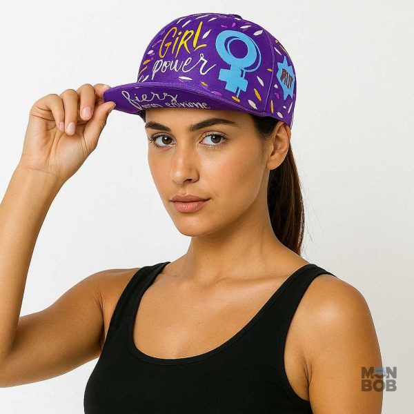 Accessoire cycliste féminin avec un design inspirant "Girl Power