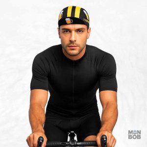 Casquette de vélo stylée avec un message amusant sur la bière