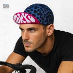 Casquette de vélo avec motif léopard pour un look unique