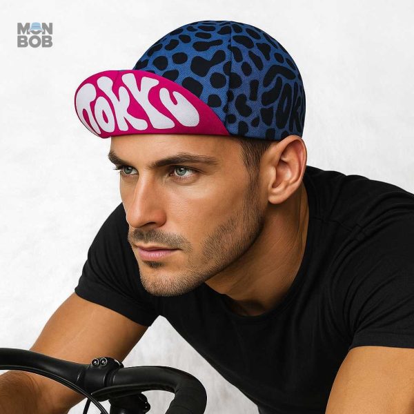 Casquette de vélo avec motif léopard pour un look unique