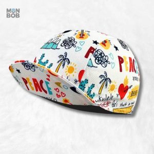 Casquette vélo Peace pour un style décontracté et sportif