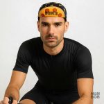 Casquette de vélo amusante avec motif pizza coloré