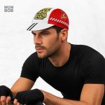 Casquette vélo style décontracté avec motif pizza