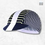 Casquette vélo rayée pour cyclistes