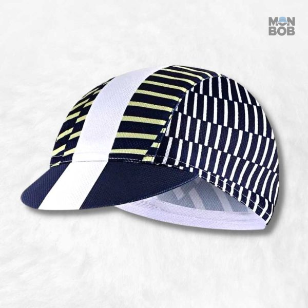 Casquette vélo rayée pour cyclistes