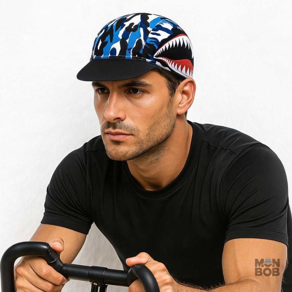 Accessoire vélo avec motif de requin, confort et style