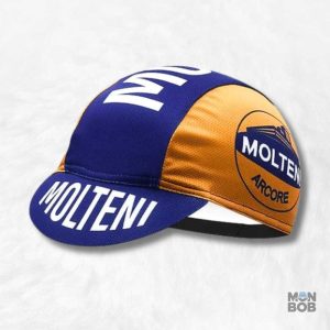 Casquette Vélo Route Molteni en bleu pour cyclistes