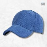 Casquette Velours Côtelé Bleu