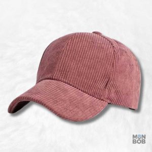 Casquette Velours Côtelé Orange Sanguine