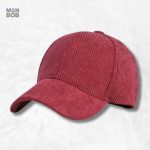 Casquette Velours Rouge Côtelé élégante et tendance