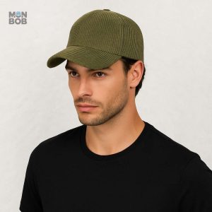 Casquette Kaki en velours côtelé pour un style décontracté