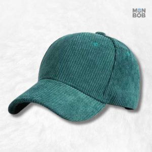 Casquette Velours Côtelé Vert Sapin