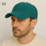 Casquette en velours côtelé, couleur vert sapin