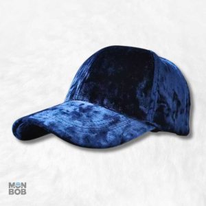 Casquette Velours de Soie Bleu élégante et confortable