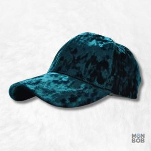 Casquette Velours Bleu Canard élégante et confortable
