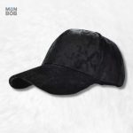 Casquette Velours de Soie Noir élégante et raffinée