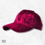 Casquette Velours Rouge élégante en soie