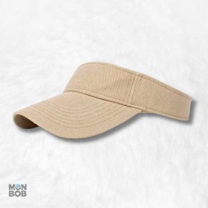 Casquette visière beige élégante pour un look décontracté