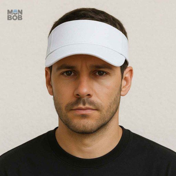 Accessoire mode : Casquette Visière Blanche, parfaite pour l'été