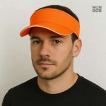 Visière orange idéale pour le golf, style décontracté et fonctionnel