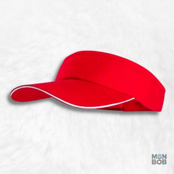 Casquette Visière Golf Rouge pour un style sportif et décontracté