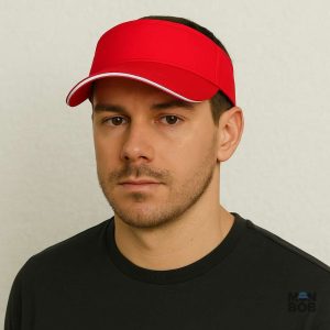 Casquette Visière rouge idéale pour le golf et les activités en extérieur