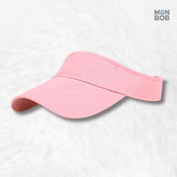 Casquette rose avec visière pour une protection solaire