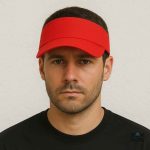 Visière rouge, accessoire essentiel pour les journées ensoleillées