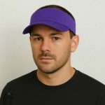 Accessoire mode : casquette violette à visière ajustable