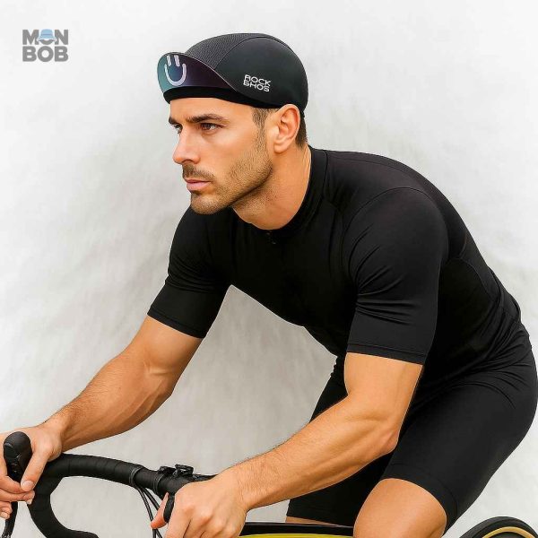 Casquette noire idéale pour le VTT et autres activités sportives