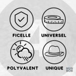 Chapeau homme gris offrant une protection contre les rayons UV