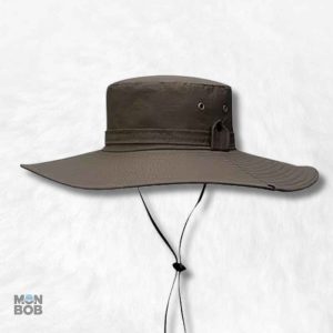 Chapeau anti-UV marron pour homme, protection solaire efficace