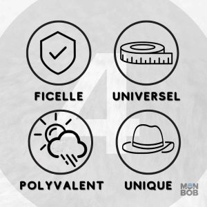Accessoire homme anti-UV, chapeau marron pour écran solaire