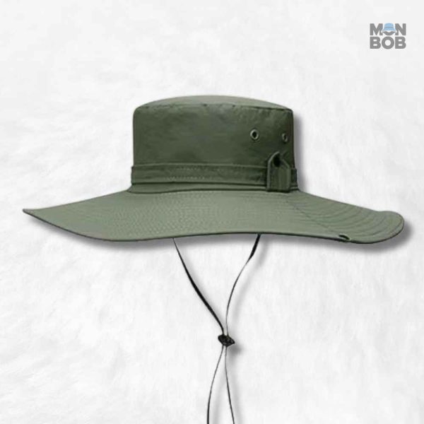 Chapeau anti-UV homme vert pour une protection solaire efficace
