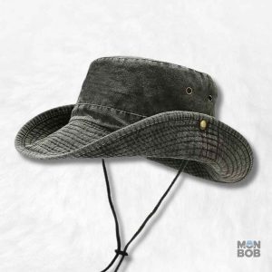 Chapeau aventurier gris pour explorer la nature