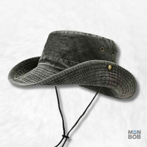 Chapeau aventurier gris pour explorer la nature