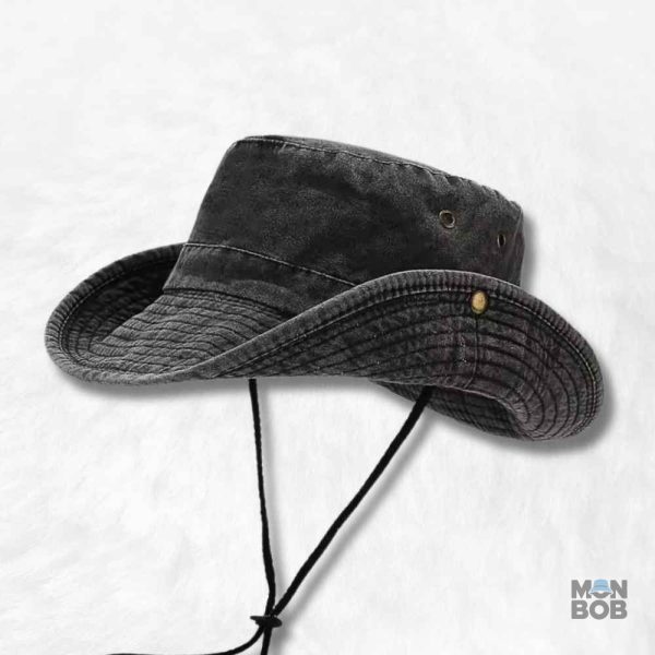 Chapeau aventurier noir pour les explorateurs en plein air