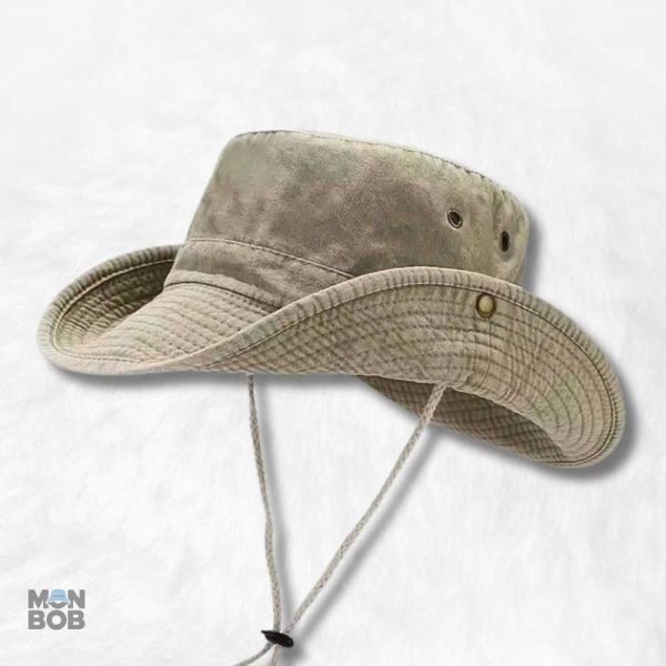 Chapeau aventurier taupe pour explorer la nature