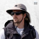 Bob beige avec protection nuque, accessoire tendance pour l'été