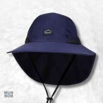 Chapeau Bob bleu avec protège nuque pour un été en plein air