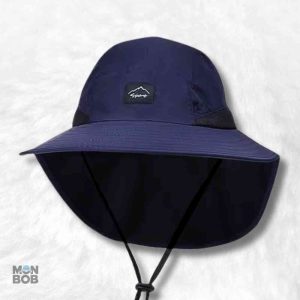 Chapeau Bob bleu avec protège nuque pour un été en plein air