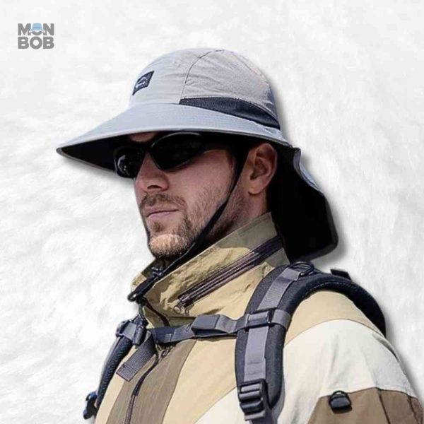 Chapeau Bob gris, accessoire pratique pour le soleil