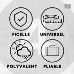 Bob gris avec protection nuque, idéal pour les activités extérieures