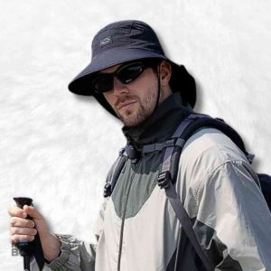 Bob noir offrant une protection nuque parfaite pour les journées ensoleillées