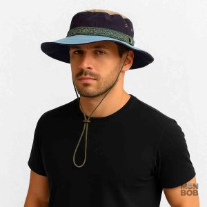 Bob ethnique bleu pour randonnée en extérieur