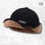 Chapeau noir style bonnet casquette, accessoire tendance
