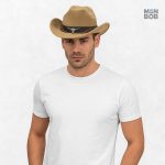 Chapeau de Cowboy en beige élégant