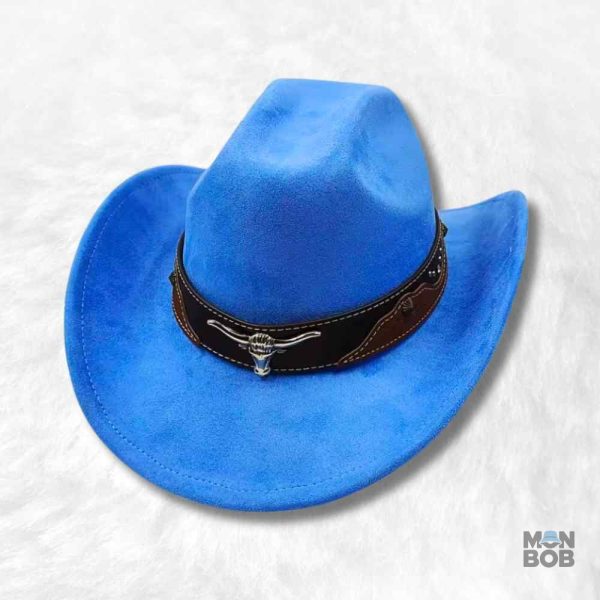 chapeau-cowboy-authentique-bleu-1 Chapeau Cowboy Authentique bleu