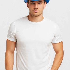 Chapeau de Cowboy bleu pour un look western classique