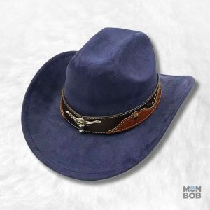 Chapeau Cowboy Authentique en marine